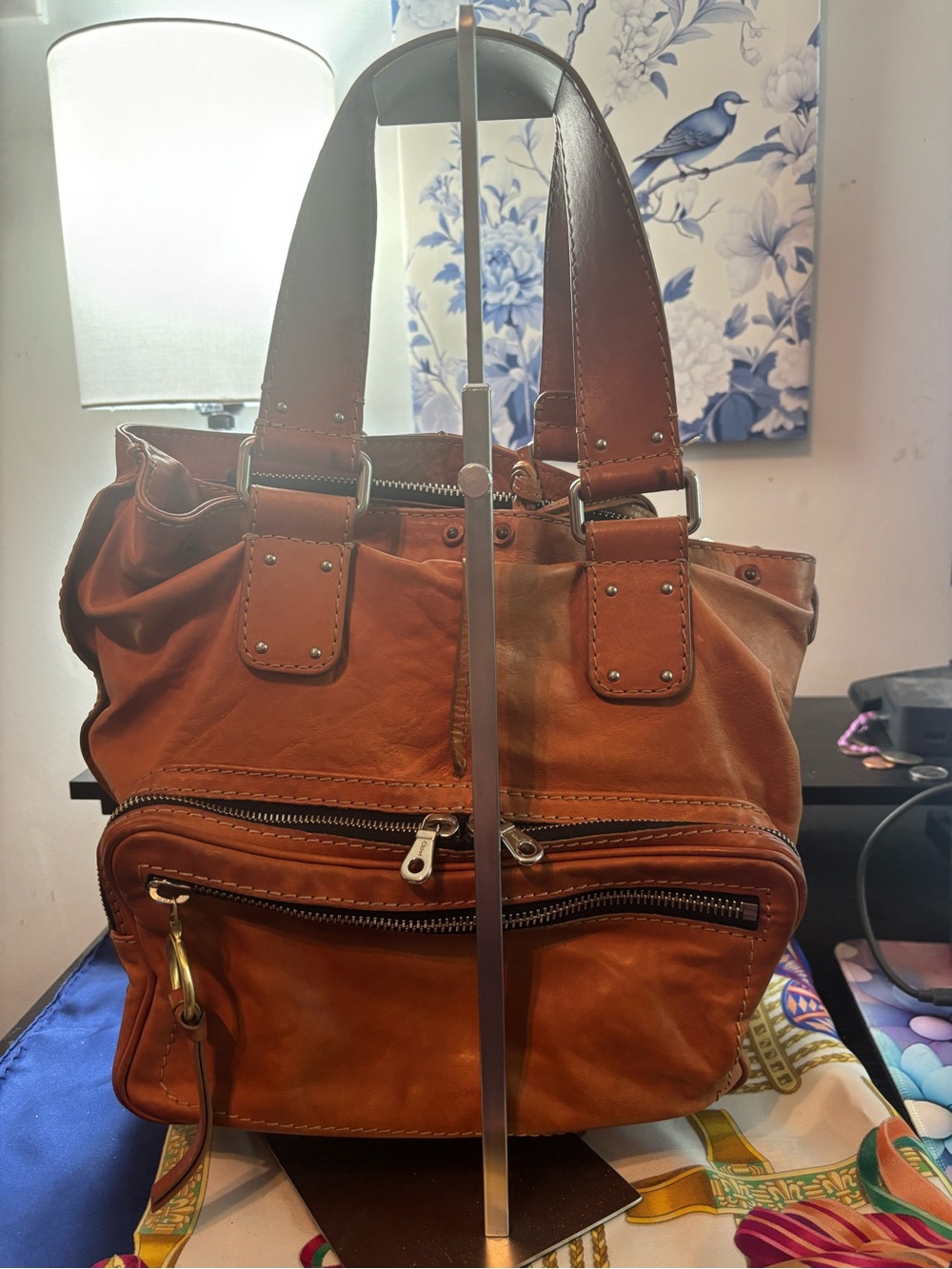Authentic Chloé Vintage Betty Leather Shoulder Bag with Matching Coin Purse EUC - Picture 3 of 11